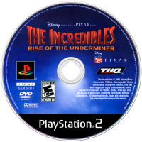 The Incredibles Rise of the Underminer PAL Playstation 2  box art